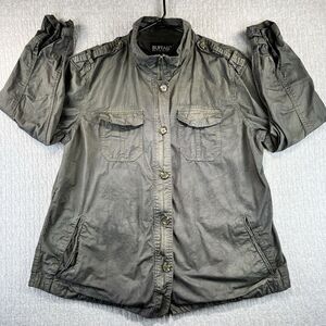 Buffalo David‎ Bitten Women's Windbreaker jacket (XL) pockets button zip up